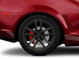 ZL1 Style Satin Black Wheel; Rear Only; 20x11; 43mm Offset (10-15 Camaro, Excluding Z/28 & ZL1)