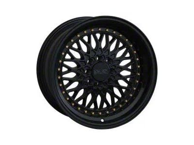 536 Black with Gold Rivets Wheel; 17x9; 25mm Offset (10-14 Mustang GT w/o Performance Pack, V6)