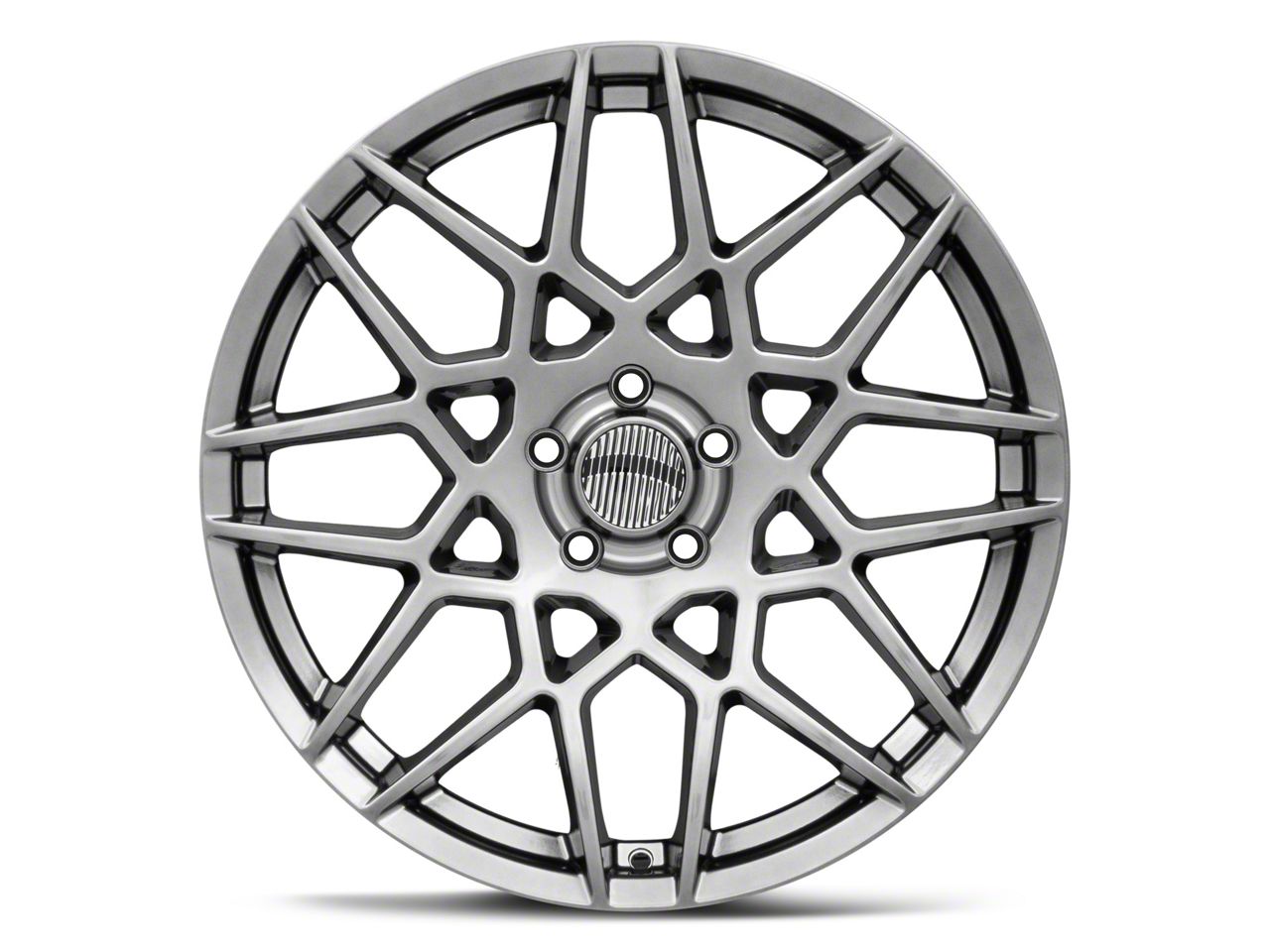 Mustang PR178 Hyper Silver Wheel; Rear Only; 20x10; 48mm