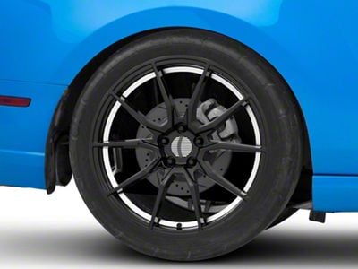 PR193 Gloss Black Machined Wheel; Rear Only; 20x10 (10-14 Mustang)