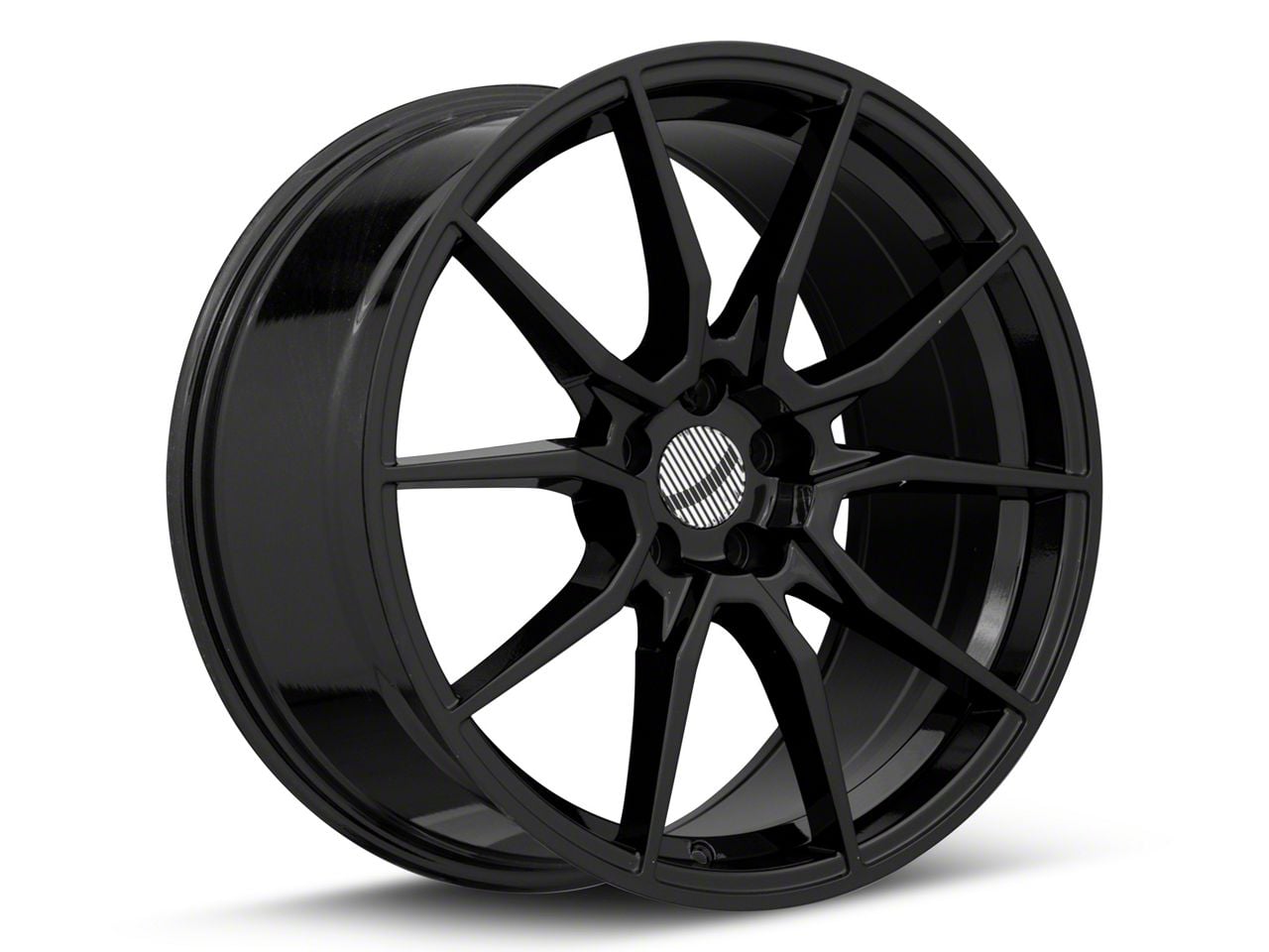 Mustang PR193 Gloss Black Wheel; Rear Only; 20x10; 40mm Offset (10