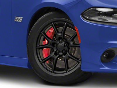 DG21 Replica Satin Black Wheel; 20x9; 18mm Offset (11-23 RWD Charger, Excluding Widebody)