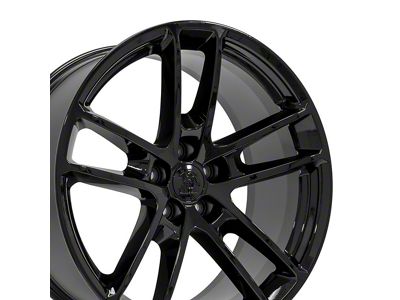 DG23 Replica Gloss Black Wheel; 20x9; 18mm Offset (11-23 RWD Charger, Excluding Widebody)
