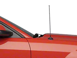 SpeedForm Fixed Black Antenna; 14-Inch (05-09 Mustang)