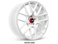 530R White Wheel; 19x8.5; 35mm Offset (15-23 Mustang GT, EcoBoost, V6)