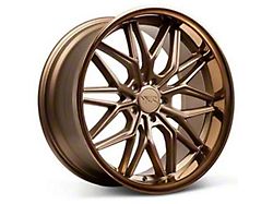 586 Flat Bronze with Stainless Bronze Lip Wheel; 20x8.5; 35mm Offset (15-23 Mustang GT, EcoBoost, V6)
