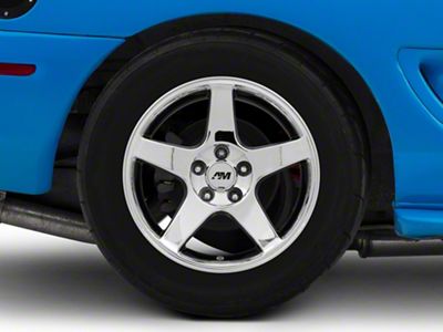 2003 Cobra Style Chrome Wheel; Rear Only; 17x10.5; 27mm Offset (94-98 Mustang)