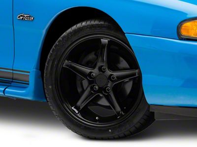 1995 Cobra R Style Gloss Black Wheel; 17x9; 24mm Offset (94-98 Mustang)