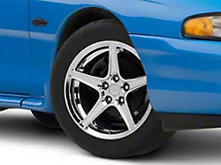 Saleen Style Chrome Wheel; 17x9 (94-98 Mustang)