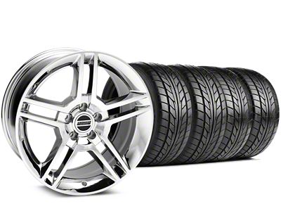 18x9 2010 GT500 Style Wheel & NITTO High Performance NT555 G2 Tire Package (99-04 Mustang)