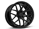 Staggered AMR Black Wheel and NITTO NT555 G2 Tire Kit; 19x8.5/11 (15-23 Mustang GT, EcoBoost, V6)
