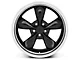 Staggered Bullitt Black Wheel and NITTO NT555 G2 Tire Kit; 19x8.5/10 (05-14 Mustang GT w/o Performance Pack, V6)
