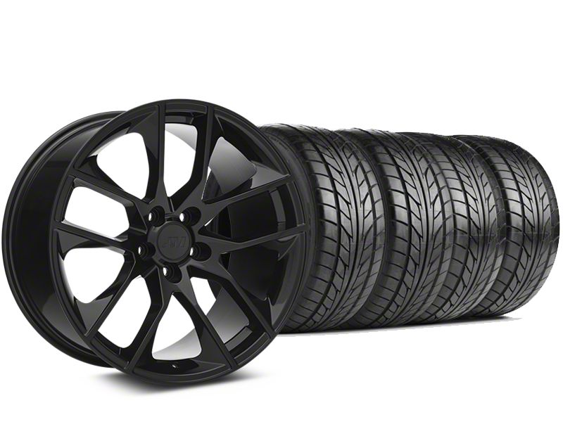 Mustang Magnetic Style Gloss Black Machined Wheel; 20x8.5