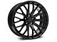 Staggered Performance Pack Style Black Wheel and NITTO NT555 G2 Tire Kit; 19x8.5/10 (05-14 Mustang)