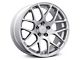 Staggered AMR Silver Wheel and NITTO NT555 G2 Tire Kit; 19x8.5/11 (05-14 Mustang)