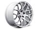 Staggered AMR Silver Wheel and NITTO NT555 G2 Tire Kit; 19x8.5/11 (15-23 Mustang GT, EcoBoost, V6)