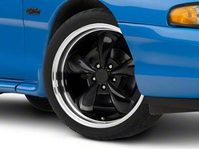 Deep Dish Bullitt Gloss Black Wheel; 19x8.5 (94-98 Mustang)