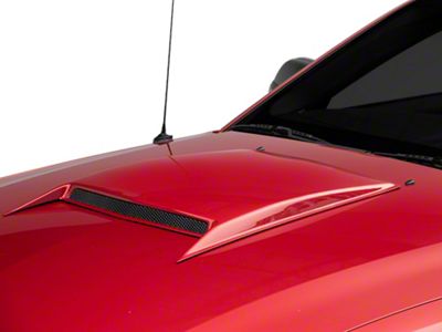 ABS Large Hood Scoop; Pre-Painted (05-09 Mustang GT, V6)