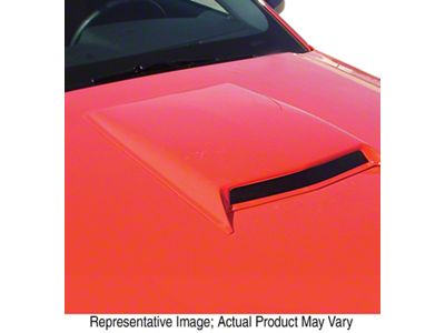 ABS Medium Hood Scoop; Pre-Painted (05-09 Mustang GT, V6)