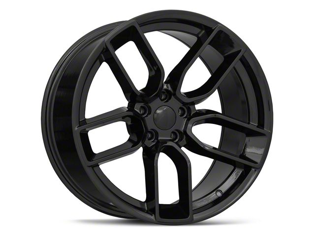 Hellcat Redeye Style Gloss Black Wheel; Rear Only; 20x10.5 (06-10 RWD Charger)