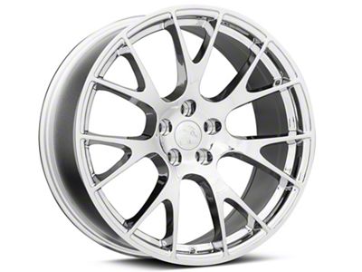 Hellcat Style Chrome Wheel; 20x9; 18mm Offset (06-10 RWD Charger)