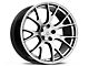 Hellcat Style Hyper Black Wheel; Rear Only; 20x10 (06-10 RWD Charger)