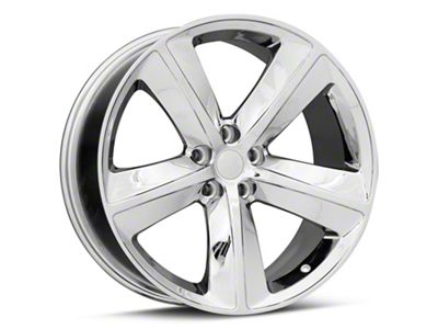 SRT8 Style Chrome Wheel; 20x9; 20mm Offset (06-10 RWD Charger)