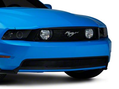 Modern Billet Billet Grille; Black (10-12 Mustang GT)
