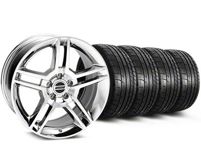 19x8.5 2010 GT500 Style Wheel & Mickey Thompson Street Comp Tire Package (15-23 Mustang GT, EcoBoost, V6)