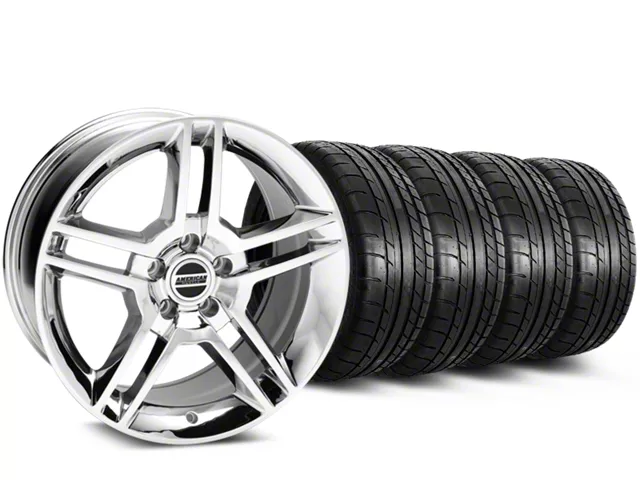 19x8.5 2010 GT500 Style Wheel & Mickey Thompson Street Comp Tire Package (15-23 Mustang GT, EcoBoost, V6)