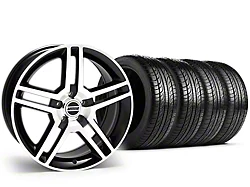 19x8.5 American Muscle Wheels 2010 GT500 Style Wheel - 245/45R19 Pirelli All-Season P Zero Nero Tire; Wheel & Tire Package (15-23 Mustang GT, EcoBoost, V6)