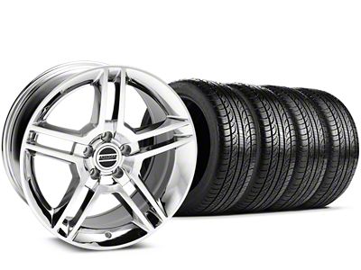 19x8.5 2010 GT500 Style Wheel & Pirelli All-Season P Zero Nero Tire Package (15-23 Mustang GT, EcoBoost, V6)