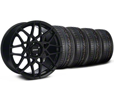 2013 GT500 Style Gloss Black Wheel & NITTO INVO Tire Kit; 20x8.5 (15-22 Mustang GT, EcoBoost, V6)