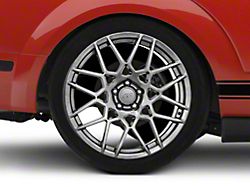 2013 GT500 Style Hyper Dark Wheel; Rear Only; 20x10; 48mm Offset (05-09 Mustang)