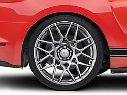 2013 GT500 Style Hyper Dark Wheel; Rear Only; 20x10; 48mm Offset (15-23 Mustang GT, EcoBoost, V6)