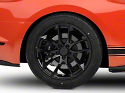 Magnetic Style Gloss Black Wheel; Rear Only; 19x10; 48mm Offset (15-23 Mustang GT, EcoBoost, V6)