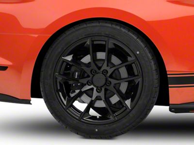 Magnetic Style Gloss Black Wheel; Rear Only; 19x10 (15-23 Mustang GT, EcoBoost, V6)