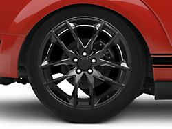 Magnetic Style Gloss Black Wheel; Rear Only; 20x10; 48mm Offset (05-09 Mustang)