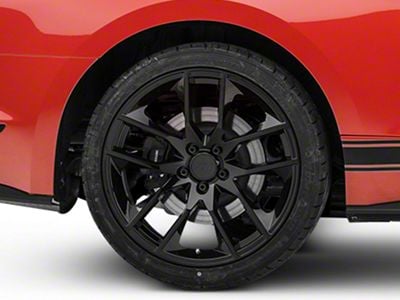 Magnetic Style Gloss Black Wheel; Rear Only; 20x10 (15-23 Mustang GT, EcoBoost, V6)