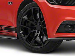 Magnetic Style Gloss Black Wheel; 20x8.5; 30mm Offset (15-23 Mustang GT, EcoBoost, V6)
