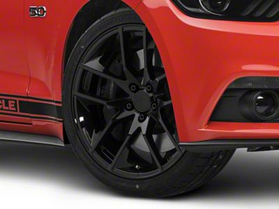 Magnetic Style Gloss Black Wheel; 20x8.5 (15-23 Mustang GT, EcoBoost, V6)