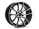 Magnetic Style Gloss Black Machined Wheel; Rear Only; 19x10 (05-09 Mustang)