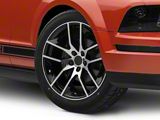 Magnetic Style Gloss Black Machined Wheel; 19x8.5; 30mm Offset (05-09 Mustang)