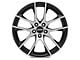 Magnetic Style Gloss Black Machined Wheel; 19x8.5 (15-23 Mustang GT, EcoBoost, V6)