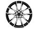 Magnetic Style Gloss Black Machined Wheel; Rear Only; 20x10 (05-09 Mustang)