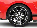 Magnetic Style Gloss Black Machined Wheel; Rear Only; 20x10; 48mm Offset (15-23 Mustang GT, EcoBoost, V6)