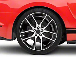 Magnetic Style Gloss Black Machined Wheel; Rear Only; 20x10 (15-23 Mustang GT, EcoBoost, V6)