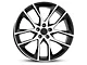 Magnetic Style Gloss Black Machined Wheel; Rear Only; 20x10 (15-23 Mustang GT, EcoBoost, V6)
