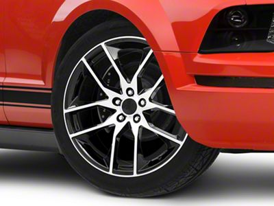 Magnetic Style Gloss Black Machined Wheel; 20x8.5 (05-09 Mustang)