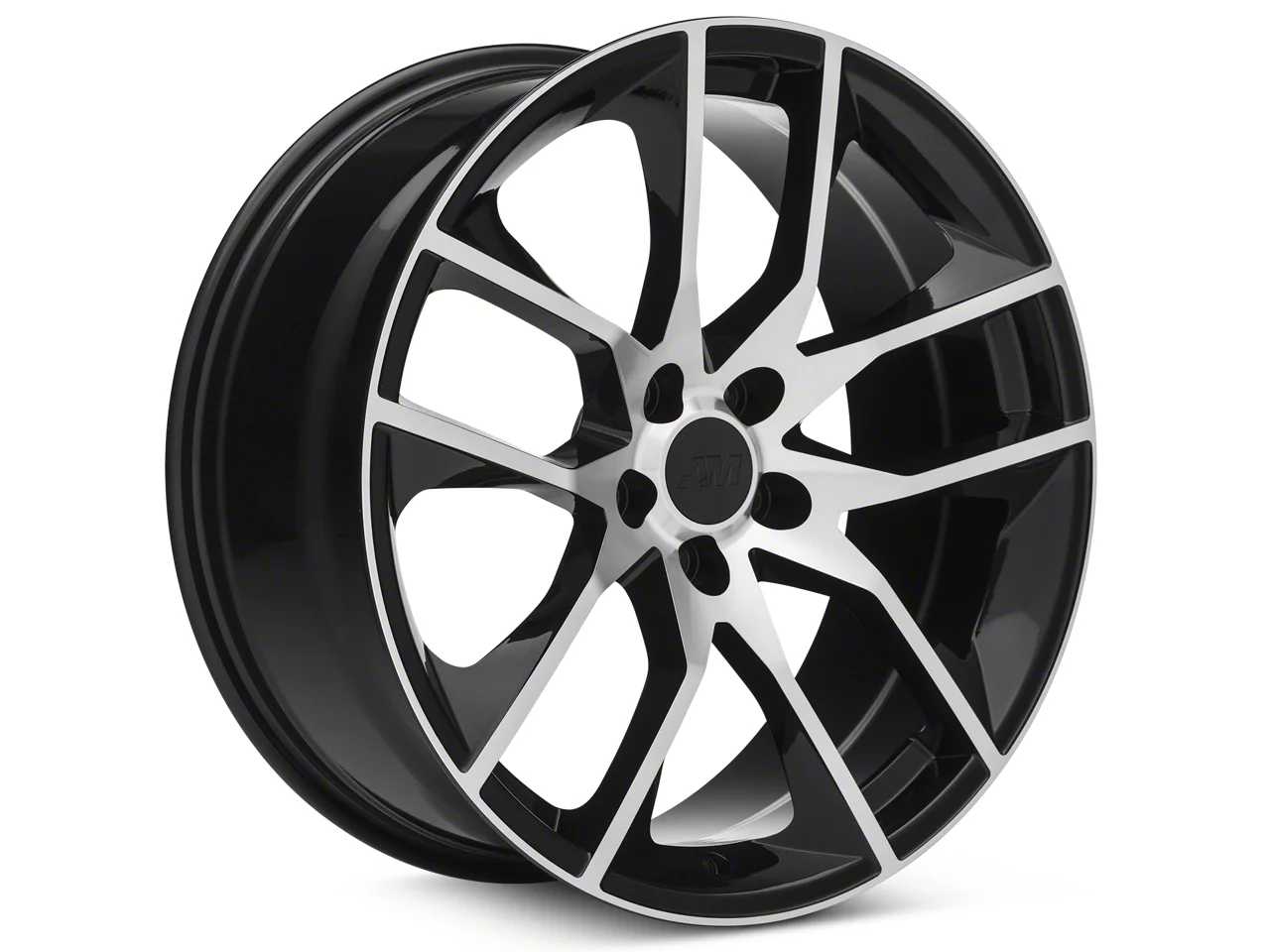 Mustang Magnetic Style Gloss Black Machined Wheel; 20x8.5